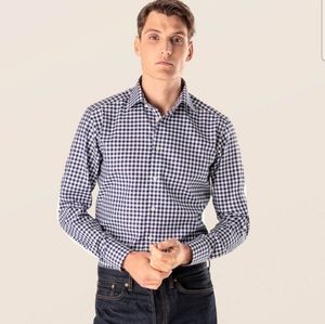 ETON GINGHAM DRESS SHIRT